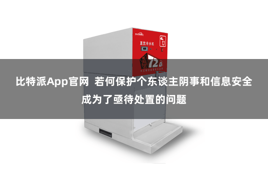 比特派App官网  若何保护个东谈主阴事和信息安全成为了亟待处置的问题
